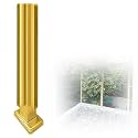 Heavy Duty Stainless Steel Balustrade Post, No-Punch Glass Railing Column for Stairs with Slots & Base, 24 32 36 40 48 in High Vitreous Railing Post(A-Corner,Height 32in/80cm)