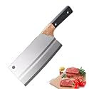 Heavy Duty Stainless Steel Meat Cleaver Knife | Sharp Butcher Chopper for Meat, Bones & Vegetables | Ergonomic Grip Kitchen Cutting Knife