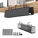 Heavy Duty Under Desk Cable Management Tray No Drill 36x5.5 inch