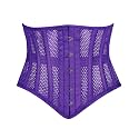 Heavy Duty Underbust Steel Boned Waist Trainer Cincnher Womens Waspie Mesh Corset