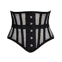 Heavy Duty Underbust Steel Boned Waist Trainer Cincnher Womens Waspie Mesh Corset