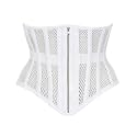 Heavy Duty Underbust Steel Boned Waist Trainer Cincnher Womens Waspie Mesh Corset