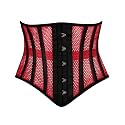 Heavy Duty Underbust Steel Boned Waist Trainer Cincnher Womens Waspie Mesh Corset
