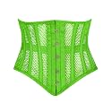 Heavy Duty Underbust Steel Boned Waist Trainer Cincnher Womens Waspie Mesh Corset