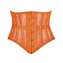 Heavy Duty Underbust Steel Boned Waist Trainer Cincnher Womens Waspie Mesh Corset