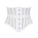 Heavy Duty Underbust Steel Boned Waist Trainer Cincnher Womens Waspie Mesh Corset