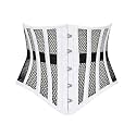 Heavy Duty Underbust Steel Boned Waist Trainer Cincnher Womens Waspie Mesh Corset