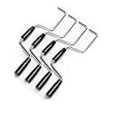 Heavy Duty Winch Strap Winder for Flatbed Trailer, Solid Steel Winding Straps Roll-up Hand Roller, Tie-Downs Winch Straps for Truck Trailer -4pcs