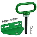 Heavy Duty Zero Turn Mower Hitch Kit with Bolts 1/8"(3mm) and Strong Magnetic Hitch Pin 1/2'' Hole Trailer Hitch Mount Green (Pack of 1)
