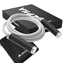 Heavy Jump Rope 2.5 LB, Heavy Skipping Rope for Strength and Endurance Training (White)
