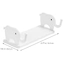 Plastic Elephant Shaped Storage Shelf, Entryway Stand Holder, Self Adhesive Floating Shelves Wall Shelf, Bathroom Storage Rack.