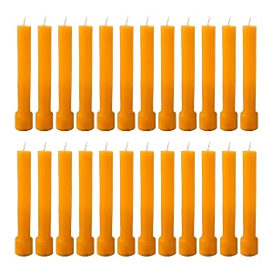 taper candle for home dcor  soy wax healing aromatherapy longlasting candles  clean burn for elegant lighting amp ritual uses orange pack of 2 12 candles in each box