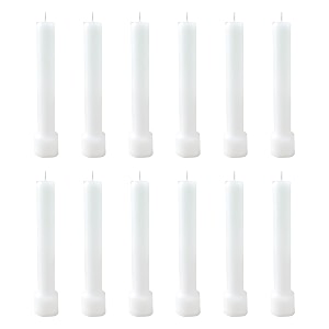 taper candle for home dcor  soy wax healing aromatherapy longlasting candles  clean burn for elegant lighting amp ritual uses white pack of 1 12 candles in each box