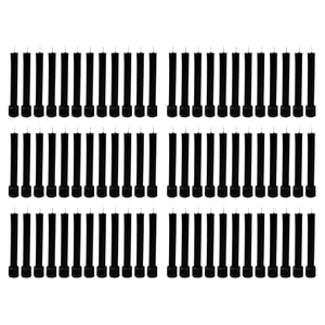 taper candle for home dcor  soy wax healing aromatherapy longlasting candles  clean burn for elegant lighting amp ritual uses black pack of 6 12 candles in each box