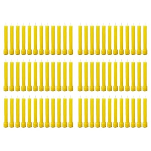 taper candle for home dcor  soy wax healing aromatherapy longlasting candles  clean burn for elegant lighting amp ritual uses yellow pack of 6 12 candles in each box