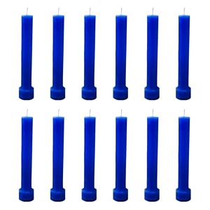 taper candle for home dcor  soy wax healing aromatherapy longlasting candles  clean burn for elegant lighting amp ritual uses blue pack of 112 candles in each box