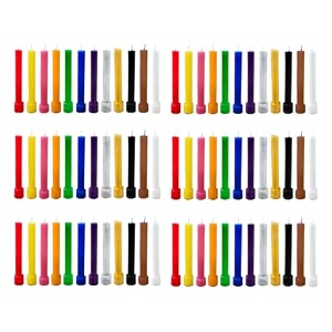 taper candle for home dcor  soy wax healing aromatherapy longlasting candles  clean burn for elegant lighting amp ritual uses multicolour pack of 6 12 candles in each box