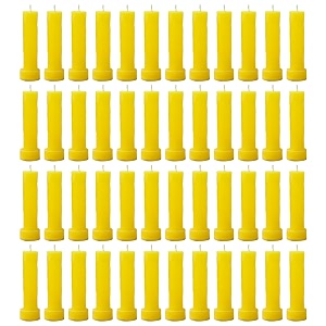 taper candle for home dcor  soy wax healing aromatherapy longlasting candles for weddingsspecial events  clean burn for elegant lighting amp ritual uses yellow pack of 4
