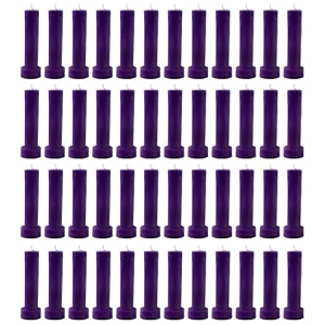 taper candle for home dcor  soy wax healing aromatherapy longlasting candles for weddingsspecial events  clean burn for elegant lighting amp ritual uses purple pack of 4