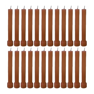 taper candle for home dcor  soy wax healing aromatherapy longlasting candles  clean burn for elegant lighting amp ritual uses brown pack of 2 12 candles in each box