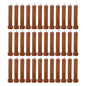 taper candle for home dcor  soy wax healing aromatherapy longlasting candles for weddingsspecial events  clean burn for elegant lighting amp ritual uses brown pack of 3