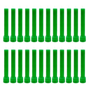 taper candle for home dcor  soy wax healing aromatherapy longlasting candles  clean burn for elegant lighting amp ritual uses green pack of 2 12 candles in each box