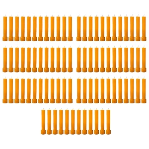 taper candle for home dcor  soy wax healing aromatherapy longlasting candles for weddingsspecial events  clean burn for elegant lighting amp ritual uses orange pack of 7