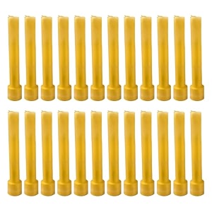 taper candle for home dcor  soy wax healing aromatherapy longlasting candles  clean burn for elegant lighting amp ritual uses golden pack of 2 12 candles in each box