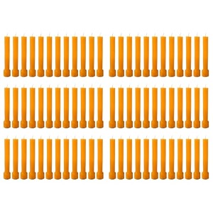 taper candle for home dcor  soy wax healing aromatherapy longlasting candles  clean burn for elegant lighting amp ritual uses orange pack of 6 12 candles in each box