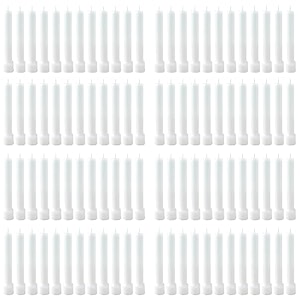 taper candle for home dcor  soy wax healing aromatherapy longlasting candles for weddingsspecial events  clean burn for elegant lighting amp ritual uses white pack of 8