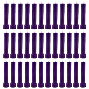taper candle for home dcor  soy wax healing aromatherapy longlasting candles for weddingsspecial events  clean burn for elegant lighting amp ritual uses purple pack of 3