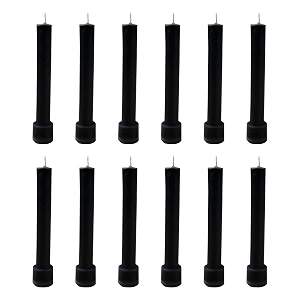 taper candle for home dcor  soy wax healing aromatherapy longlasting candles  clean burn for elegant lighting amp ritual uses black pack of 1 12 candles in each box