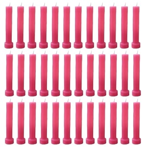 taper candle for home dcor  soy wax healing aromatherapy longlasting candles  clean burn for elegant lighting and ritual uses pink pack of 3 12 candles in each box