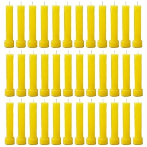 taper candle for home dcor  soy wax healing aromatherapy longlasting candles for weddingsspecial events  clean burn for elegant lighting amp ritual uses yellow pack of 3