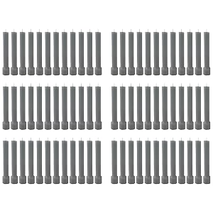 taper candle for home dcor  soy wax healing aromatherapy longlasting candles  clean burn for elegant lighting amp ritual uses grey pack of 6 12 candles in each box