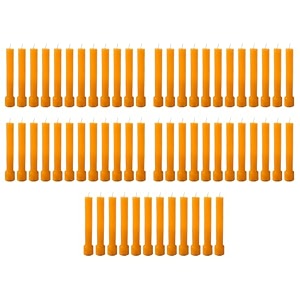 taper candle for home dcor  soy wax healing aromatherapy longlasting candles for weddingsspecial events  clean burn for elegant lighting amp ritual uses orange pack of 5