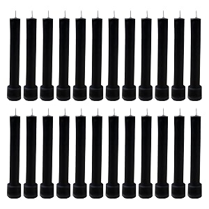 taper candle for home dcor  soy wax healing aromatherapy longlasting candles  clean burn for elegant lighting amp ritual uses black pack of 2 12 candles in each box