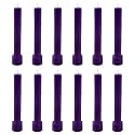 Taper Candle for Home Décor | Soy Wax Healing Aromatherapy LongLasting Candles | Clean Burn for Elegant Lighting &amp; Ritual Uses (Purple, Pack of 1, 12 Candles in Each Box)