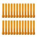 Taper Candle for Home Décor | Soy Wax Healing Aromatherapy LongLasting Candles | Clean Burn for Elegant Lighting &amp; Ritual Uses (Orange, Pack of 2, 12 Candles in Each Box)