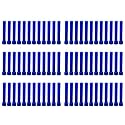 Taper Candle for Home Décor | Soy Wax Healing Aromatherapy LongLasting Candles | Clean Burn for Elegant Lighting &amp; Ritual Uses (Blue, Pack of 6, 12 Candles in Each Box)