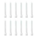 Taper Candle for Home Décor | Soy Wax Healing Aromatherapy LongLasting Candles | Clean Burn for Elegant Lighting &amp; Ritual Uses (White, Pack of 1, 12 Candles in Each Box)