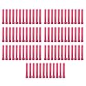 Taper Candle for Home Décor | Soy Wax Healing Aromatherapy LongLasting Candles | Clean Burn for Elegant Lighting and Ritual Uses (Pink, Pack of 7,12 Candles in Each Box)