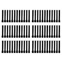 Taper Candle for Home Décor | Soy Wax Healing Aromatherapy LongLasting Candles | Clean Burn for Elegant Lighting &amp; Ritual Uses (Black, Pack of 6, 12 Candles in Each Box)