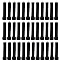 Taper Candle for Home Décor | Soy Wax Healing Aromatherapy LongLasting Candles | Clean Burn for Elegant Lighting and Ritual Uses (Black, Pack of 3, 12 Candles in Each Box)