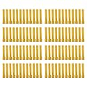 Taper Candle for Home Décor | Soy Wax Healing Aromatherapy LongLasting Candles for Weddings,Special Events | Clean Burn for Elegant Lighting & Ritual Uses (Golden, Pack of 8)