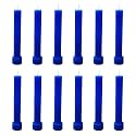 Taper Candle for Home Décor | Soy Wax Healing Aromatherapy LongLasting Candles | Clean Burn for Elegant Lighting &amp; Ritual Uses (Blue, Pack of 1,12 Candles in Each Box)