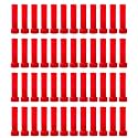 Taper Candle for Home Décor | Soy Wax Healing Aromatherapy LongLasting Candles for Weddings,Special Events | Clean Burn for Elegant Lighting &amp; Ritual Uses (RED, Pack of 4)