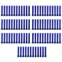 Taper Candle for Home Décor | Soy Wax Healing Aromatherapy LongLasting Candles for Weddings,Special Events | Clean Burn for Elegant Lighting &amp; Ritual Uses (Blue, Pack of 7)