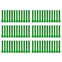 Taper Candle for Home Décor | Soy Wax Healing Aromatherapy LongLasting Candles | Clean Burn for Elegant Lighting &amp; Ritual Uses (Green, Pack of 6, 12 Candles in Each Box)