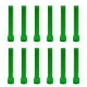 Taper Candle for Home Décor | Soy Wax Healing Aromatherapy LongLasting Candles | Clean Burn for Elegant Lighting &amp; Ritual Uses (Green, Pack of 1, 12 Candles in Each Box)